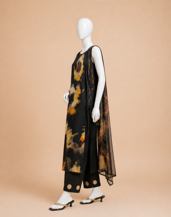 Ac-155 Shamooz Silk Printed 3pc Wt