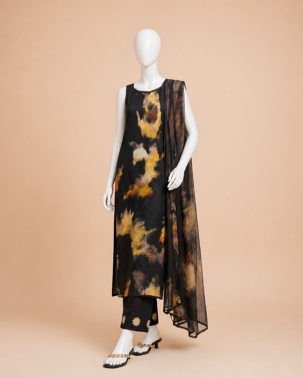 Ac-155 Shamooz Silk Printed 3pc Wt