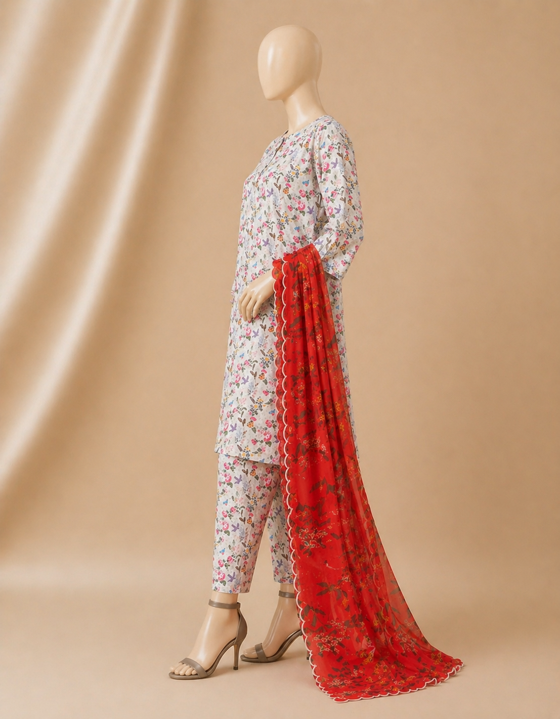 AC-02 White Printed Airjet Viscous Silk 3PC