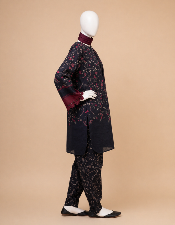 Sapphire D-801 Khaddar Printed 3PC