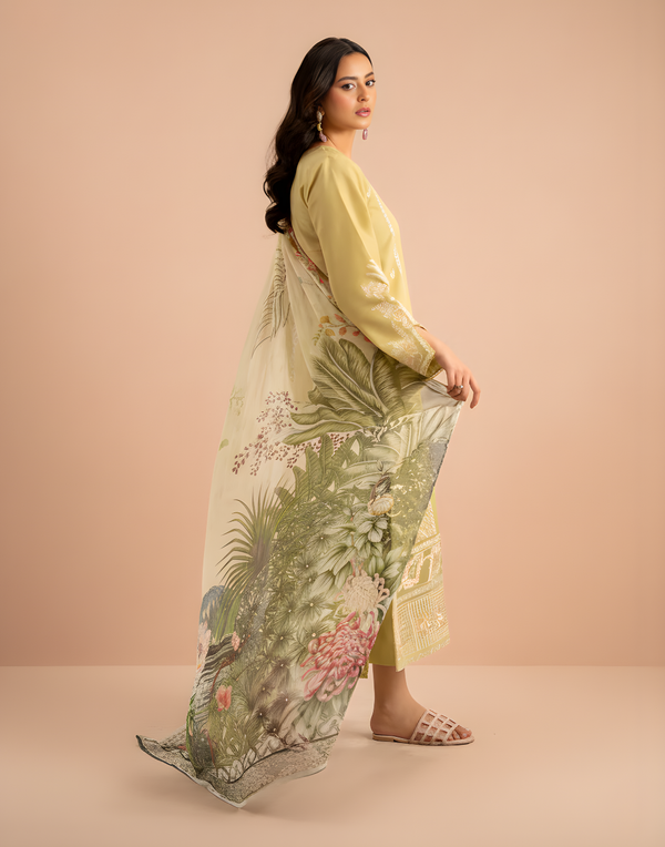 Inara Embroidered Dhanak 3PC D-07