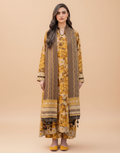 Baroque Mustard D-792 Printed Lawn 3PC