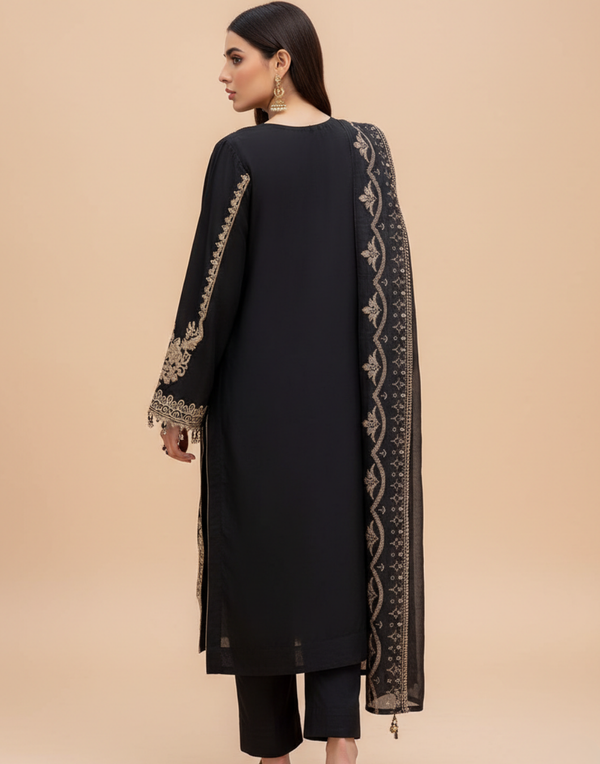 Izel Embroidered Dhanak 3PC D-91