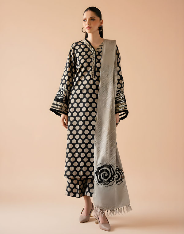 Sapphire D-802 Circle Khaddar Printed 3PC