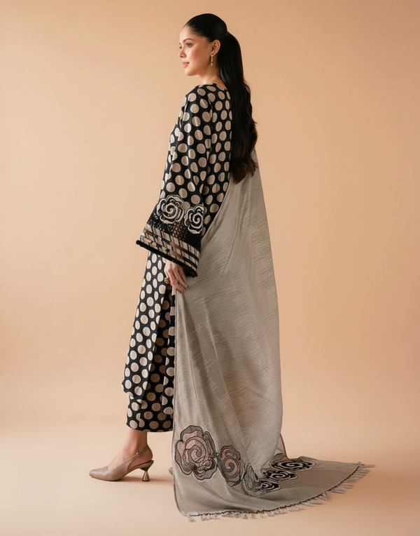 Sapphire D-802 Circle Khaddar Printed 3PC