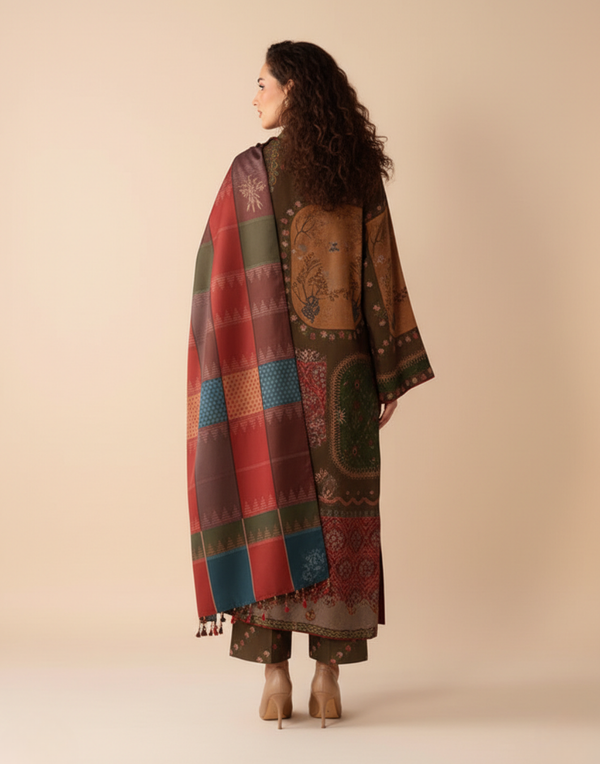 Sapphire D-2110 Khaddar Printed 3PC