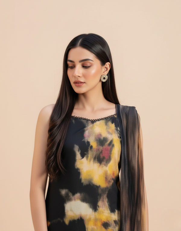 Ac-155 Shamooz Silk Printed 3pc Wt