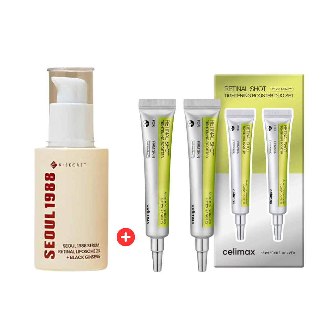 K-SECRET SEOUL 1988 Retinal Serum – 2% Advanced Retinal Liposome & 58% Black Ginseng Extract | Fine Lines & Skin Texture Refining Korean Skincare Serum