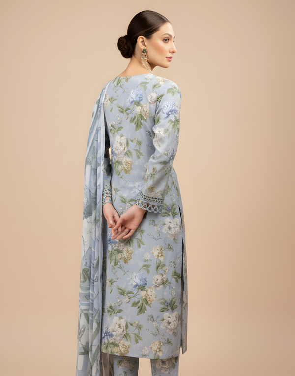 Sapphire D-802 Lawn Printed 3PC