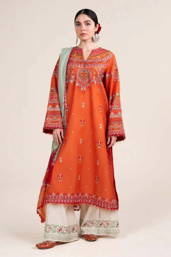 Crossstitch Embroidered lawn 3PC CS-13