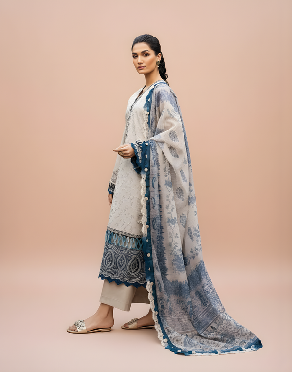 Sapphire ET-98 Embroidered lawn 3PC