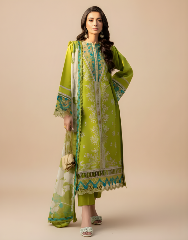 Sapphire IZ-06 Embroidered lawn 3PC