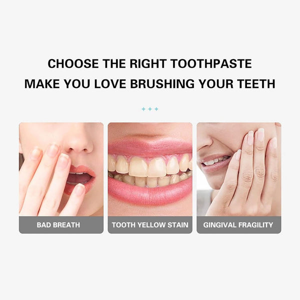 UTOGRU Whitening Toothpaste with Free Toothbrush – Teeth Brightening & Fresh Breath Formula