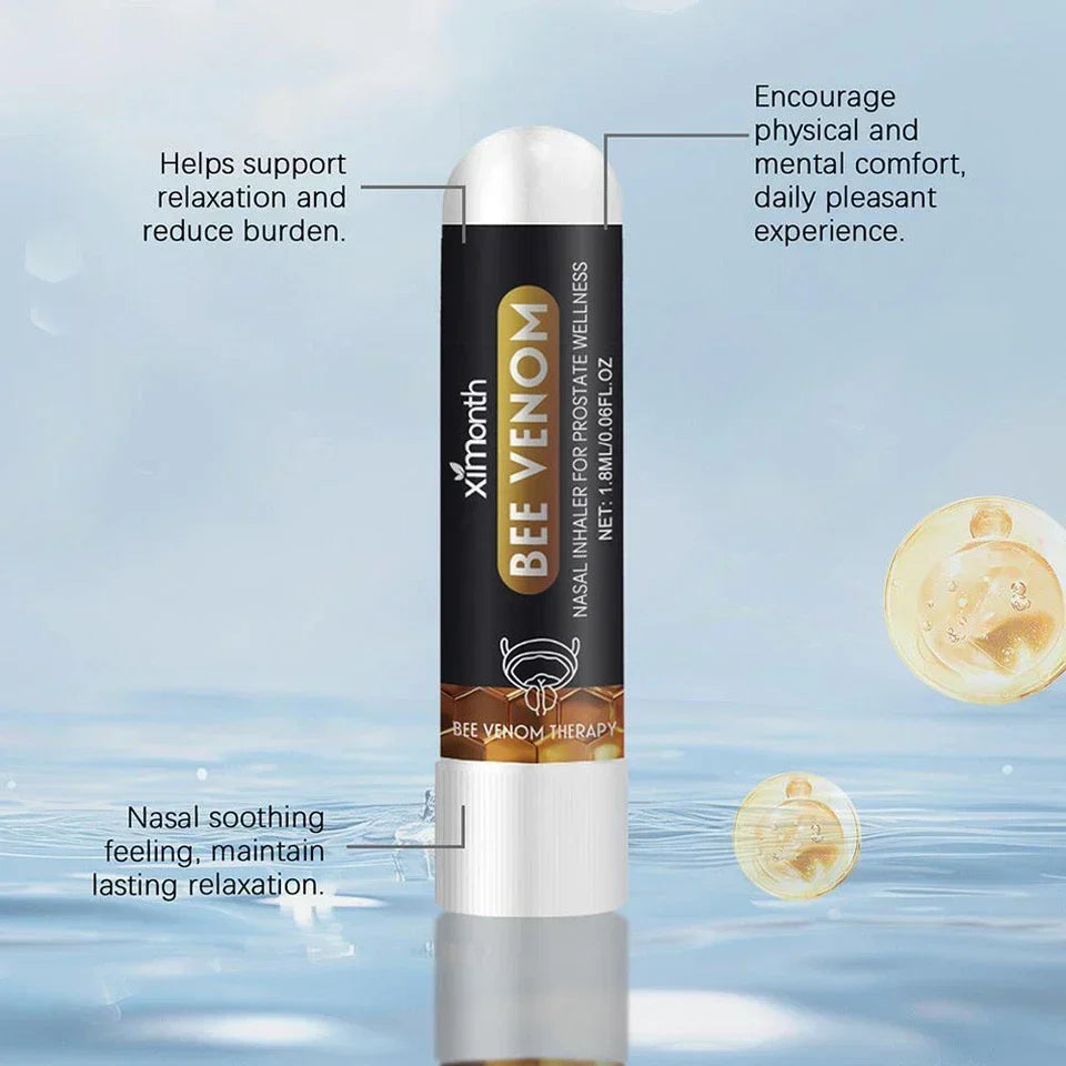 Ximonth Bee Venom Nasal Inhaler for Prostate Wellness - Stick for Men’s Circulation & Vitality Support