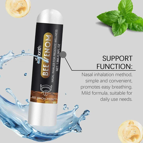 Ximonth Bee Venom Nasal Inhaler for Prostate Wellness - Stick for Men’s Circulation & Vitality Support
