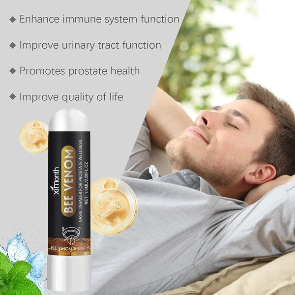 Ximonth Bee Venom Nasal Inhaler for Prostate Wellness - Stick for Men’s Circulation & Vitality Support