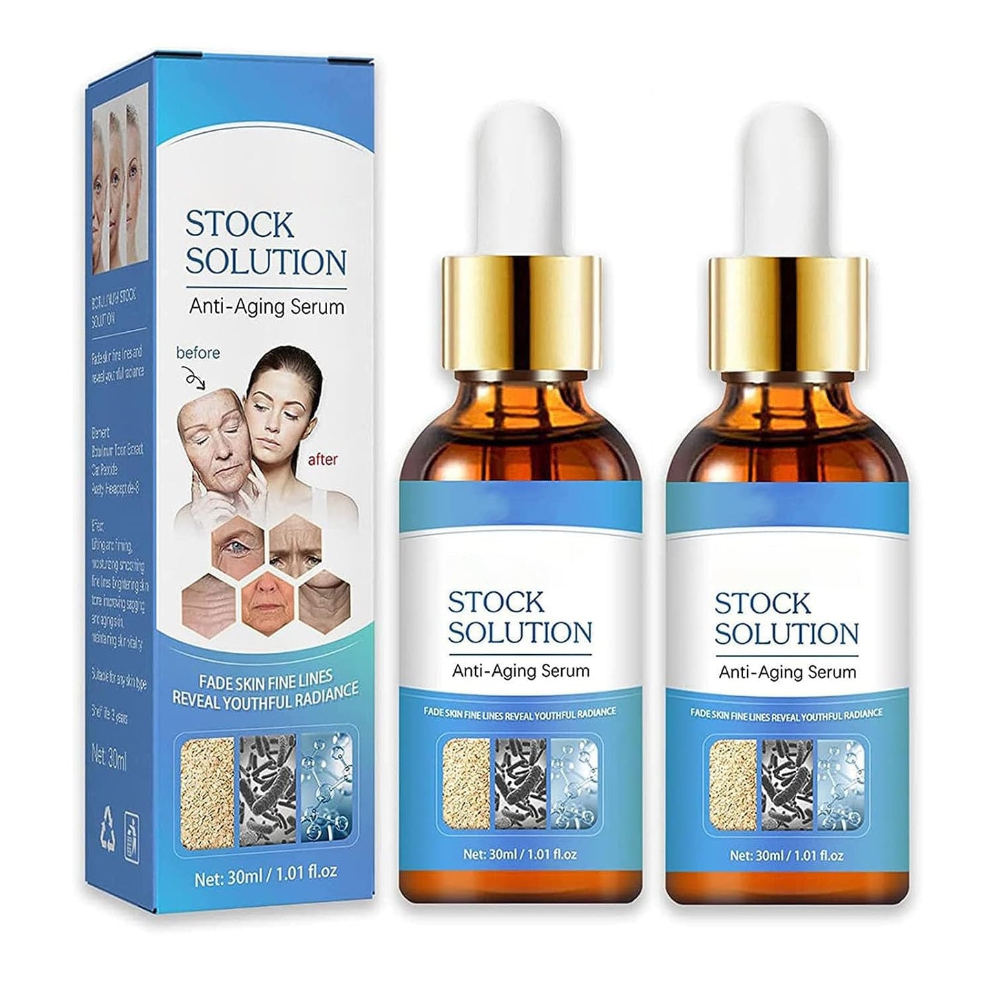 West & Month Botox Stock Solution – Anti-Aging & Wrinkle Repair Serum for Youthful, Firm, Radiant Skin (30ml)