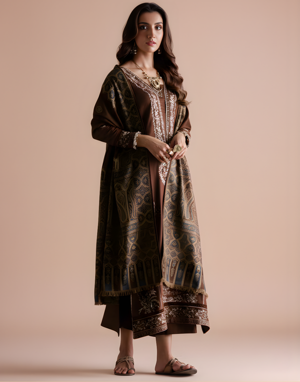 COCO-223 Dhanak Embroidered 3PC