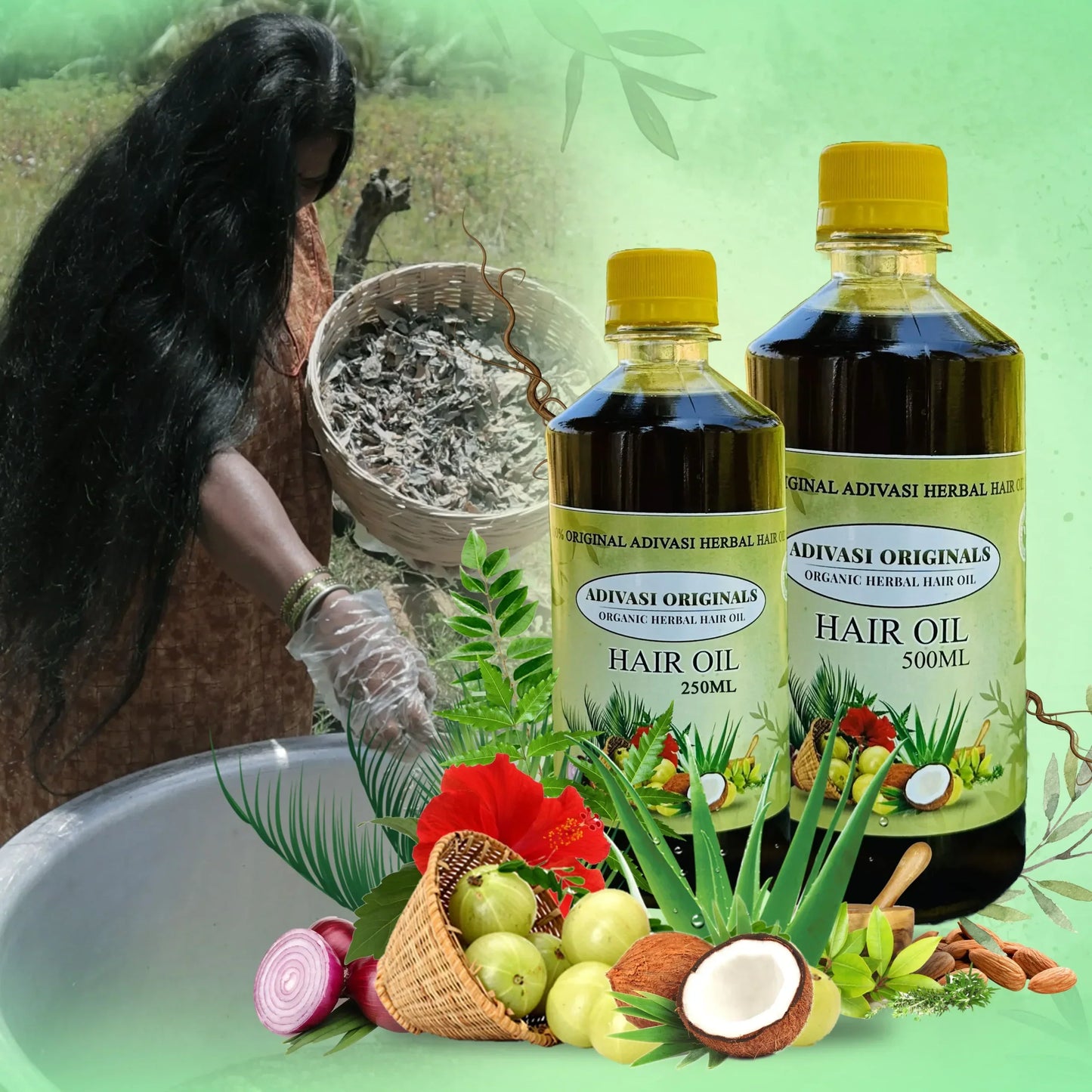Adivasi Neelabari 100% Herbal Hair Oil for Men & Women