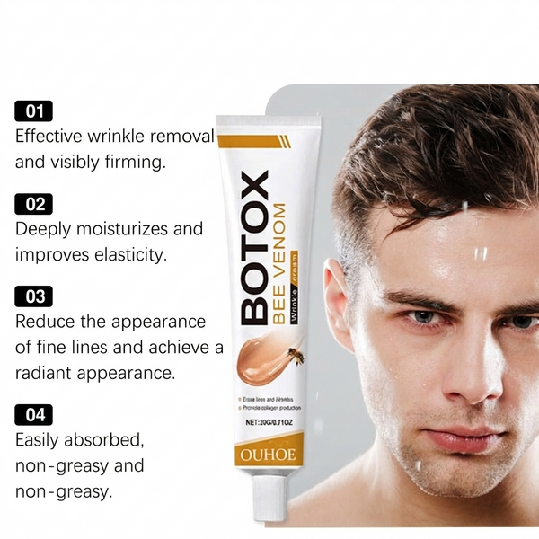 Botox Bee Venom Wrinkle Cream – Anti-Aging & Collagen Boosting Moisturizer for Firm, Tight, and Hydrated Skin