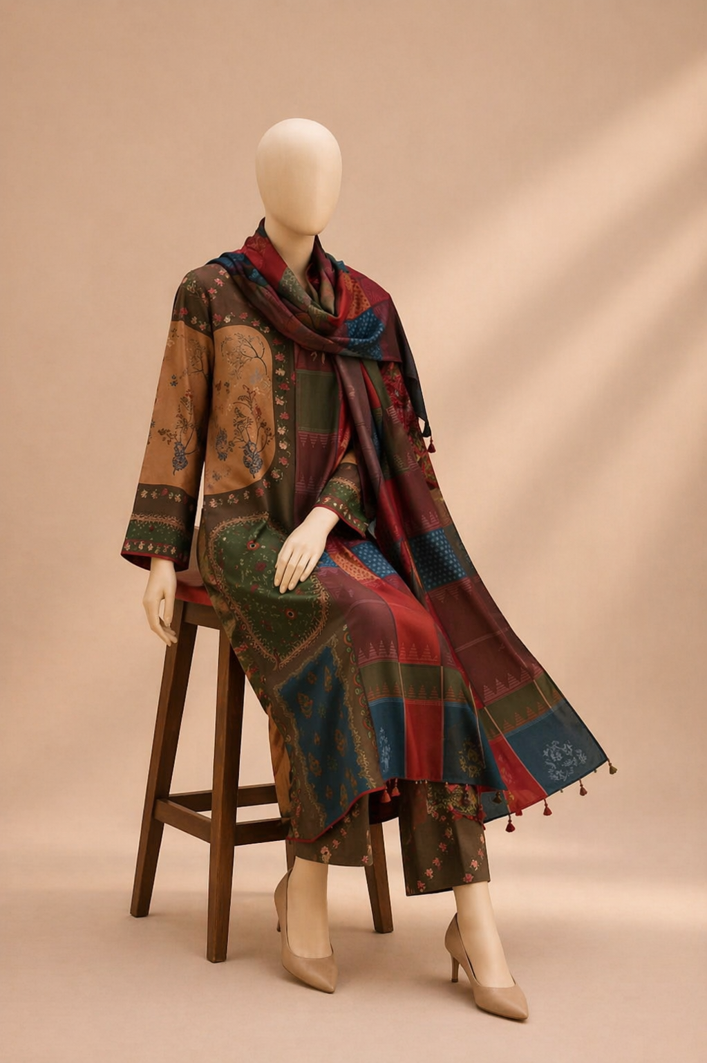 Sapphire D-2110 Lawn Printed 3PC