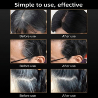 Hair Color Stick, Instant Gray Coverage, Natural Look, Waterproof Temporary Hair Dye for Men & Women