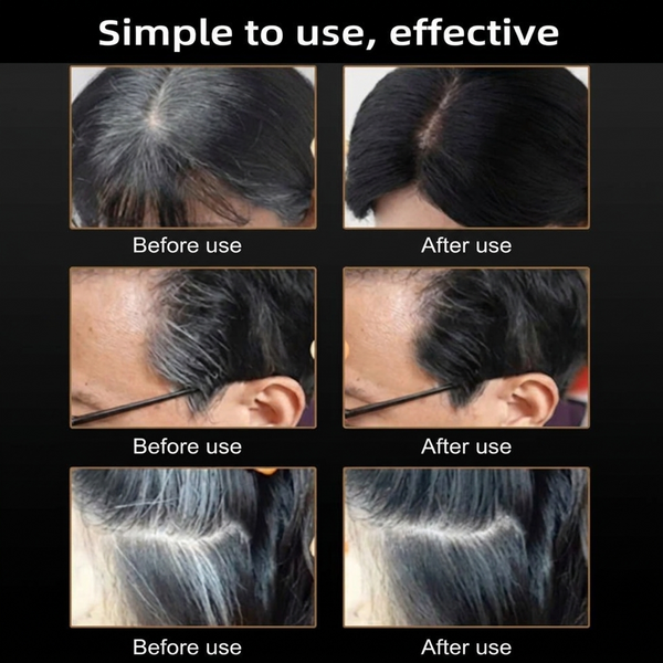 Hair Color Stick, Instant Gray Coverage, Natural Look, Waterproof Temporary Hair Dye for Men & Women
