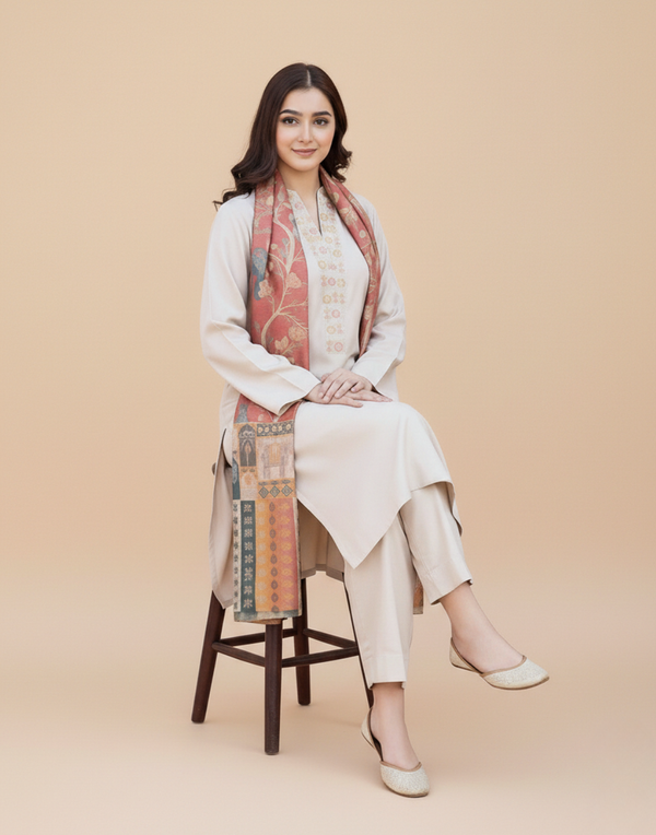 Sapphire D-189 Embroidered lawn 3pc