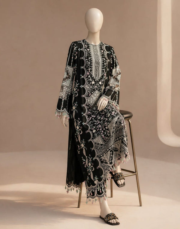 Eid Collection BIN ILYAS Embroidered lawn 3Pc BIL-06