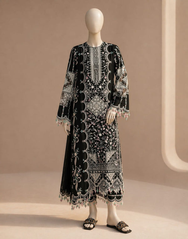 Eid Collection BIN ILYAS Embroidered lawn 3Pc BIL-06