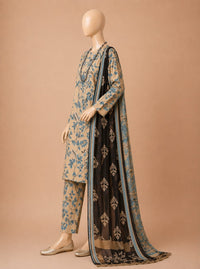 FF-01 Printed Airjet Viscous Silk 3pc W