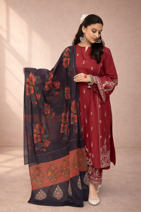 Urge Embroidered lawn 3PC URL-696