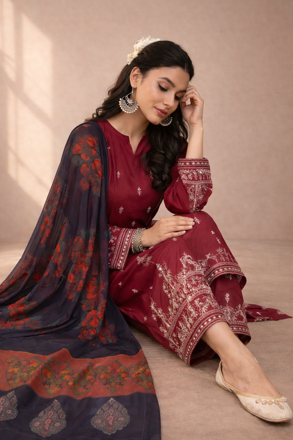 Urge Embroidered lawn 3PC URL-696