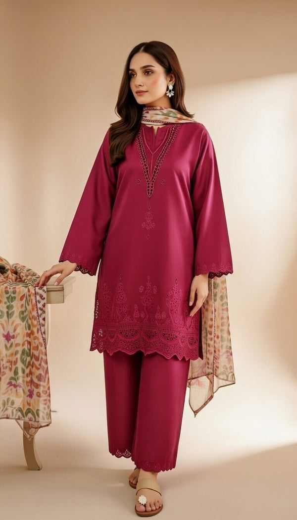Cross Stitch CS-02 Embroidered 3 Pc Lawn Collection
