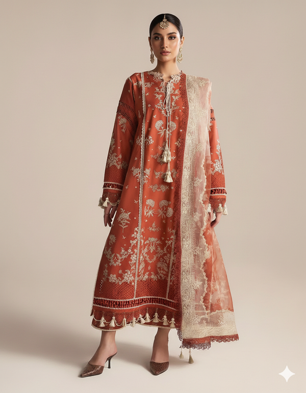 COCO-213 Dhanak Embroidered 3PC