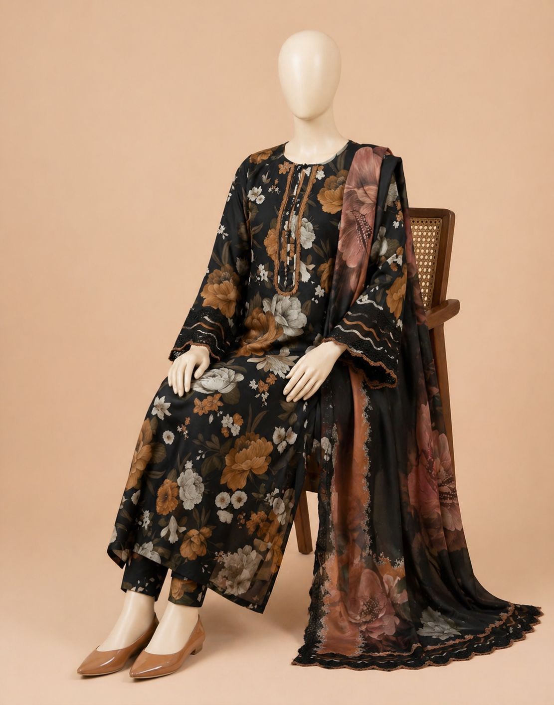 Baroque D-100 Printed 3PC suit