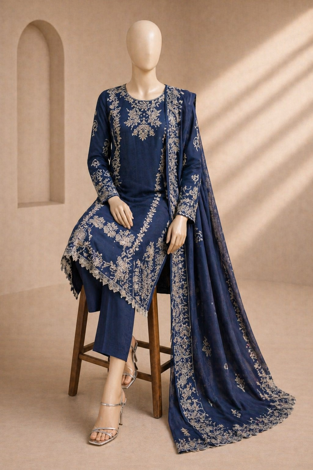 Embroidered lawn 3PC