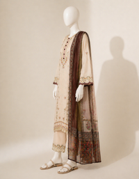 Sapphire D-299 Embroidered Dhanak 3PC