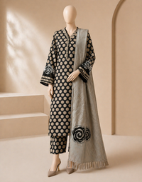 Sapphire D-802 Circle Khaddar Printed 3PC