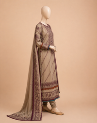 Florant Flo-185 Embroidered Dhanak 3PC