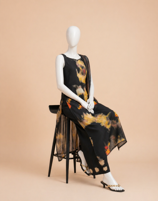 Ac-155 Shamooz Silk Printed 3pc Wt