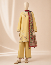 Sapphire D-176 Embroidered Dhanak 3PC