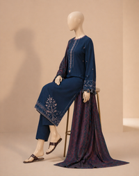 Izel Embroidered Dhanak 3PC Winter BR-84