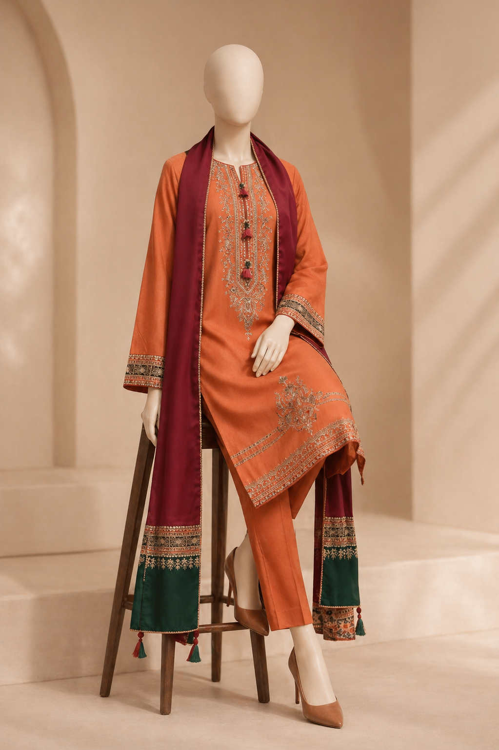 JAZMIN Embroidered lawn 3PC jz-105