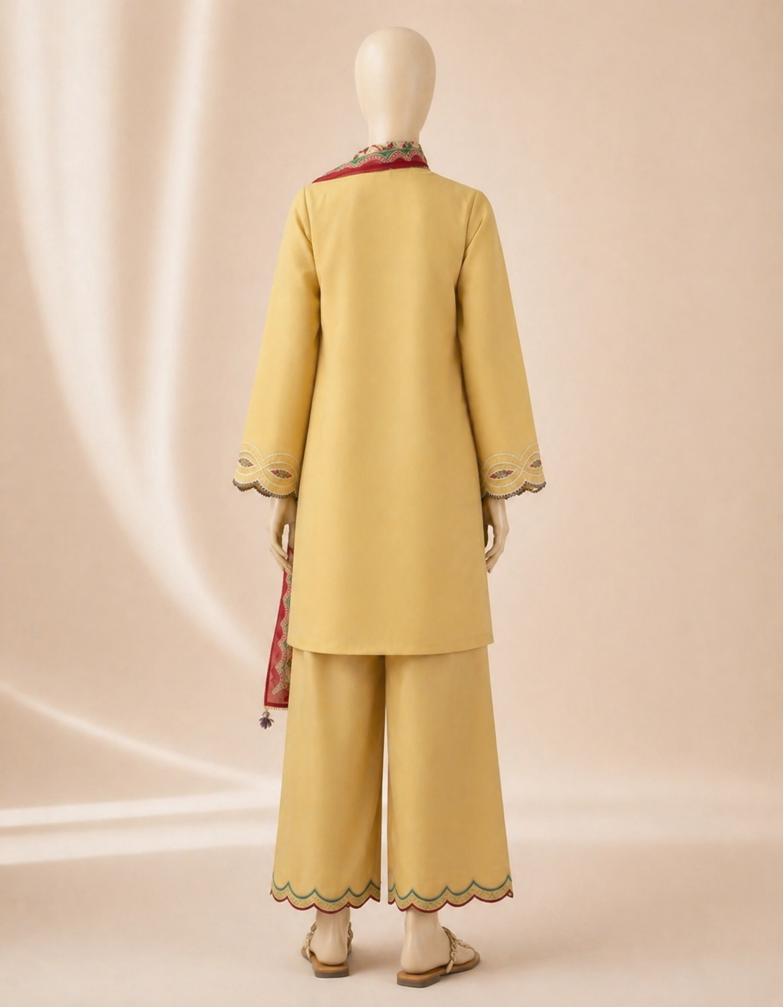 Sapphire D-176 Embroidered Dhanak 3PC
