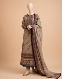 Florant Flo-185 Embroidered Dhanak 3PC