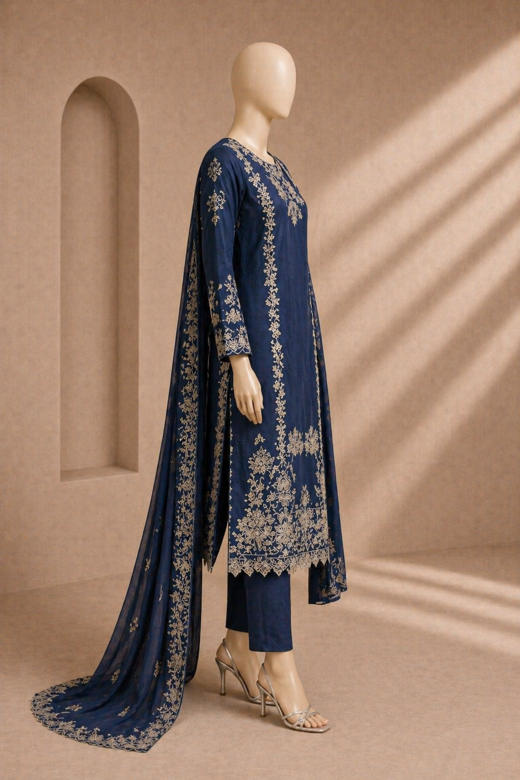 Embroidered lawn 3PC