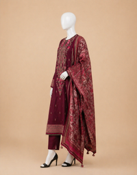 Sapphire Coco-97 Embroidered Dhanak 3PC