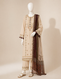 Sapphire D-299 Embroidered Dhanak 3PC