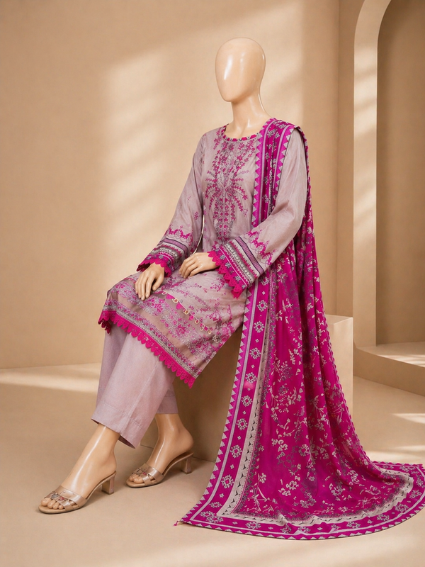 Sapphire Embroidered lawn Three Piece SPL-932
